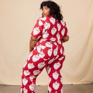 Big Bud Press Short Sleeve Strawberry Jumpsuit **NEVER WORN**